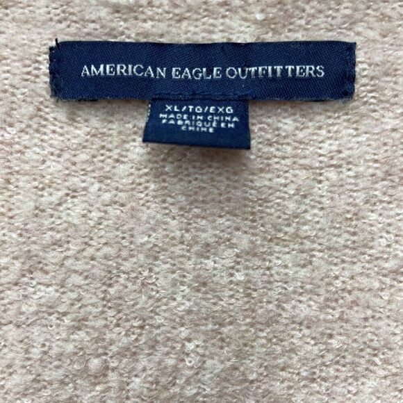 American Eagle Outfitters Bell Sleeve Criss Cross Neck Blush Pink/Cream Size XL - Picture 5 of 10